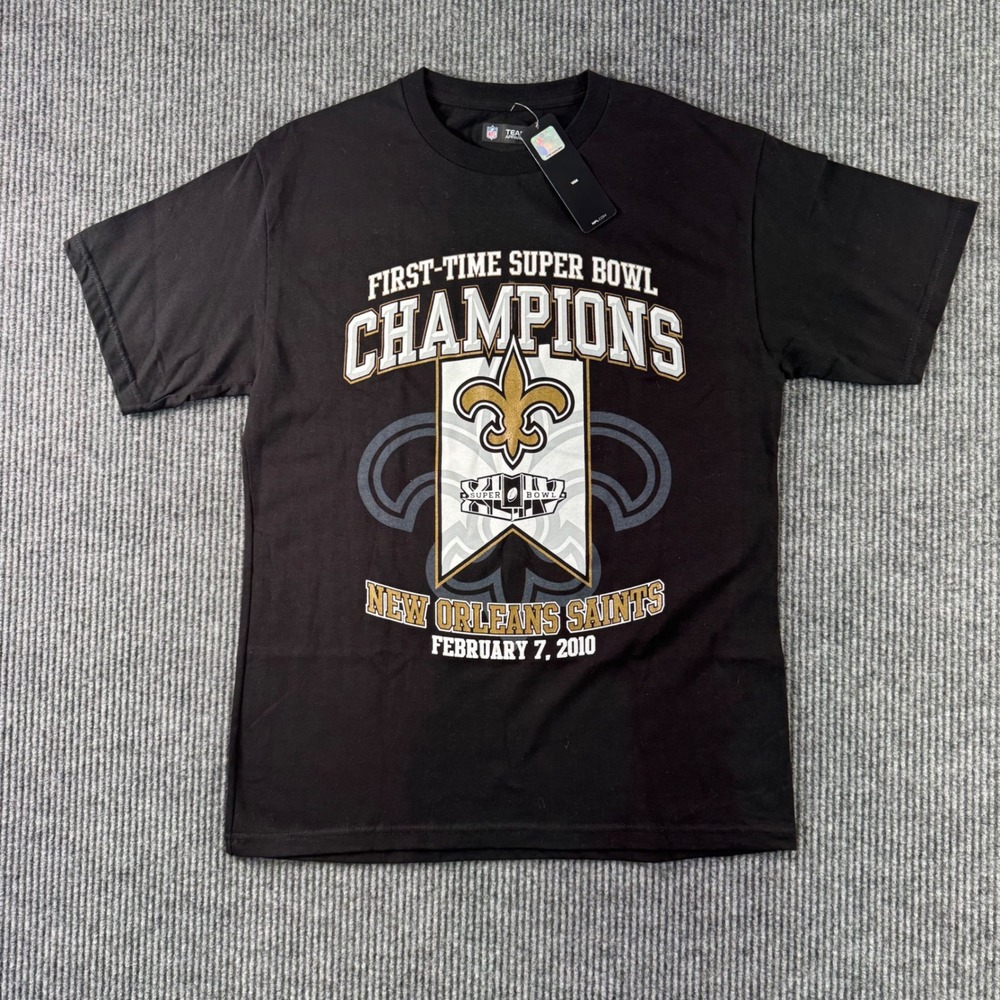 NWT New Orleans Saints Super Bowl‎ Champions Tee Mens M NFL Team Apparel